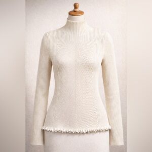3.1 Phillip Lim Cream Turtleneck Sweater